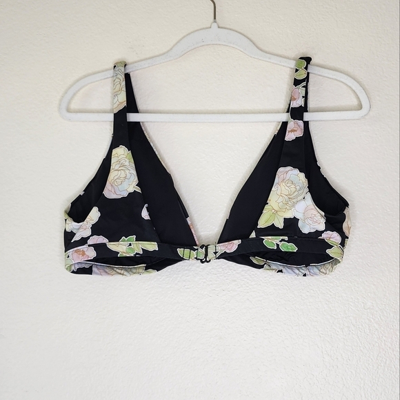 RVCA Camille Rowe Rose  Slide Triangle Bikini Top XL - Picture 5 of 7